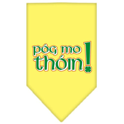 Pet and Dog Bandana Screen Printed, "Pog Mo Thoin"