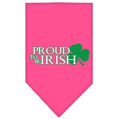 Pet and Dog Bandana Screen Printed, "Proud To Be Irish"