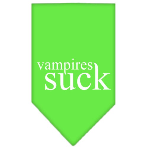 Halloween Pet and Dog Bandana Screen Printed, "Vampires Suck"