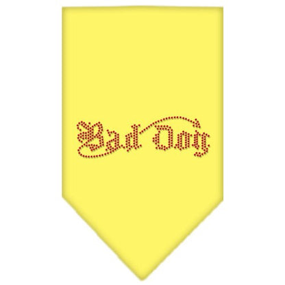 Pet and Dog Bandana Rhinestone, "Bad Dog"