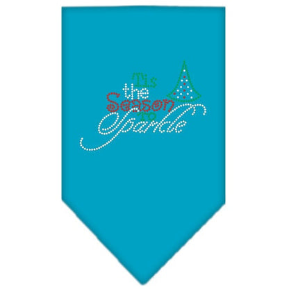 Christmas Pet and Dog Bandana Rhinestone, "Tis The Season To Sparkle"