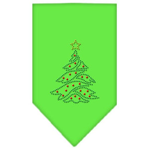 Christmas Pet and Dog Bandana Rhinestone, "Christmas Tree"