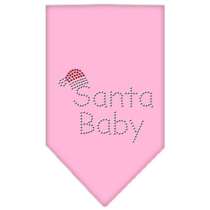 Christmas Pet and Dog Bandana Rhinestone, "Santa Baby"