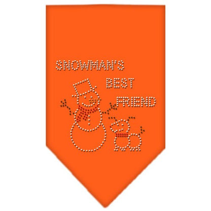 Christmas Pet and Dog Bandana Rhinestone, "Snowman's Best Friend"