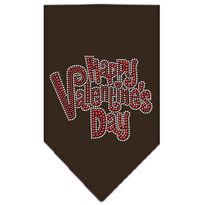 Pet and Dog Bandana Rhinestone, "Happy Valentines Day"