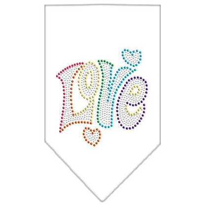 Pet and Dog Bandana Rhinestone, "Technicolor Love"