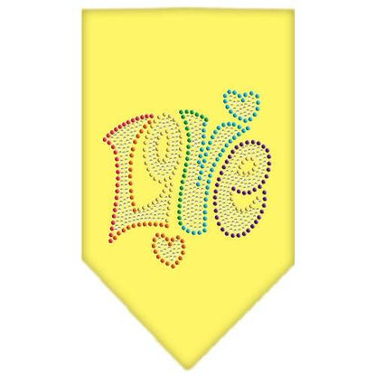 Pet and Dog Bandana Rhinestone, "Technicolor Love"