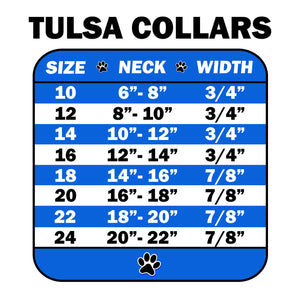 Dog, Puppy & Pet Ice Cream Collar Plain, Blank "Tulsa" (3/4" Wide)