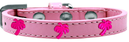 Dog, Puppy & Pet Widget Fashion  Collar, "Pink Palm Tree"