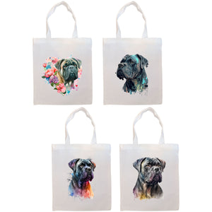 Canvas Tote Bag, Zippered With Handles & Inner Pocket, &quot;Cane Corso&quot;