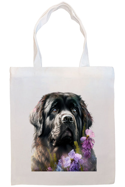 Canvas Tote Bag, Zippered With Handles & Inner Pocket, "Newfoundland"