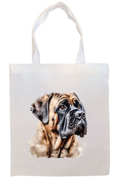 Canvas Tote Bag, Zippered With Handles & Inner Pocket, "Mastiff"