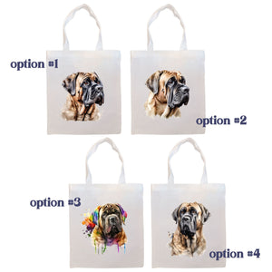 Canvas Tote Bag, Zippered With Handles & Inner Pocket, "Mastiff"