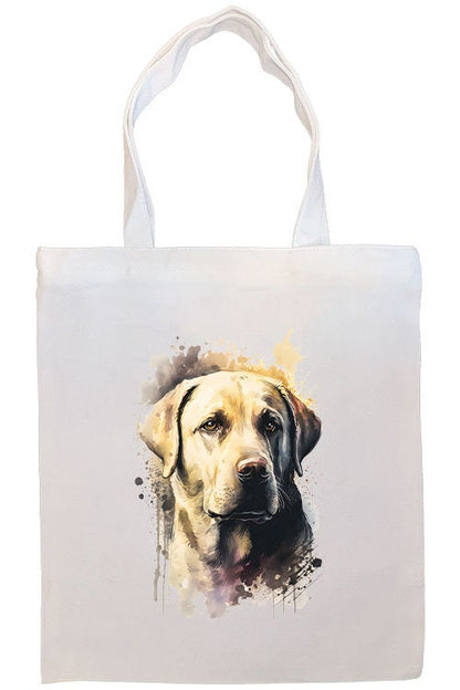 Canvas Tote Bag, Zippered With Handles & Inner Pocket, "Labrador"