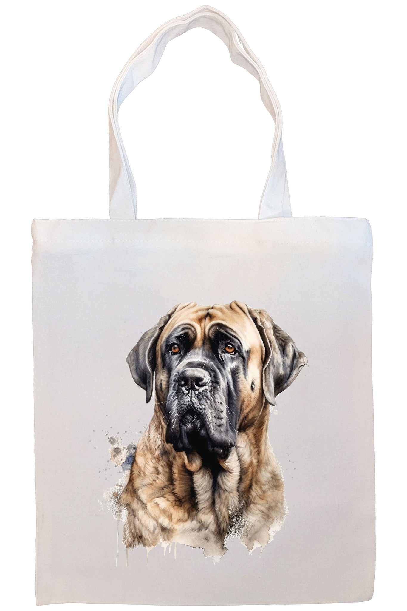 Canvas Tote Bag, Zippered With Handles & Inner Pocket, "Mastiff"