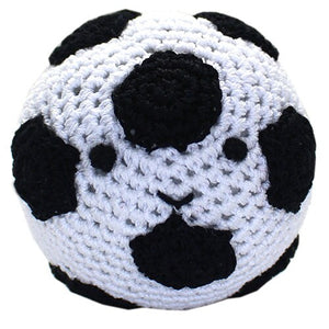 Knit Knacks Organic Cotton Pet & Dog Toys, "Sports Group" (Choose from Soccer or Football)