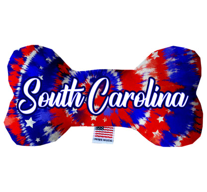 Pet & Dog Plush Bone Toys, "South Carolina State Options" (Available in different pattern options)