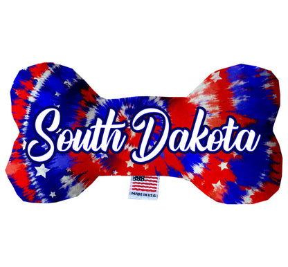 Pet & Dog Plush Bone Toys, "South Dakota State Options" (Available in different pattern options)