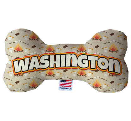 Pet & Dog Plush Bone Toys, "Washington State Options" (Available in different pattern options)