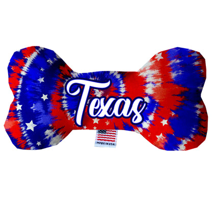 Pet & Dog Plush Bone Toys, "Texas Coast" (Set 1 of 3 Texas State Toy Options, available in different pattern options!)