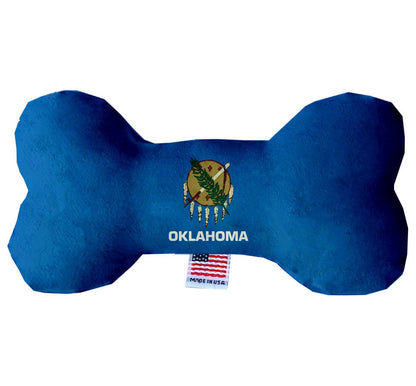 Pet & Dog Plush Bone Toys, "Oklahoma State Options" (Available in different pattern options)