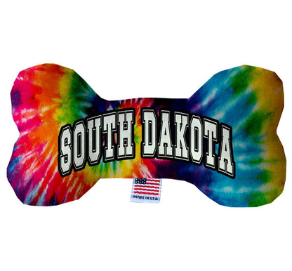 Pet & Dog Plush Bone Toys, "South Dakota State Options" (Available in different pattern options)