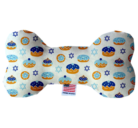 Hanukkah Pet & Dog Plush Bone Toy, &quot;Hanukkah Jelly Donuts&quot;