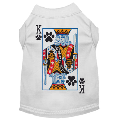 Halloween Pet Dog & Cat Shirt Screen Printed, &quot;King Of Clubs Costume&quot;