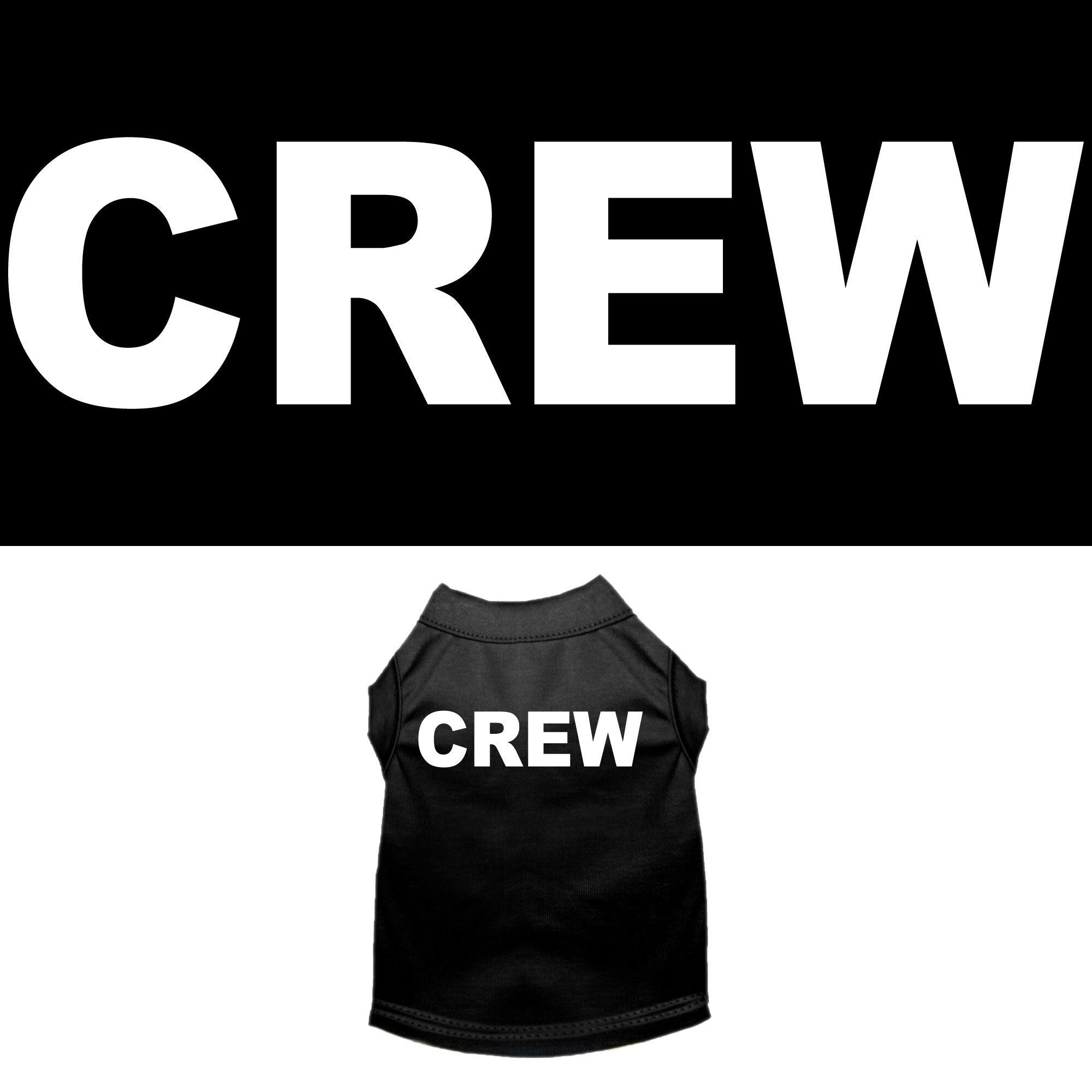 Halloween Pet Dog & Cat Shirt Screen Printed, "Crew Costume"