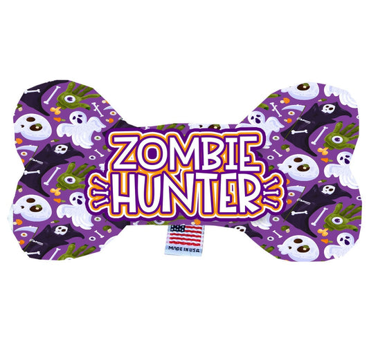 Halloween Pet & Dog Plush Bone Toy, &quot;Zombie Hunter&quot;