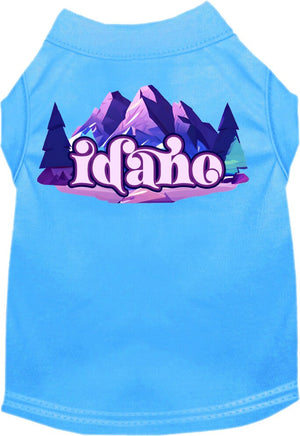 Pet Dog & Cat Screen Printed Shirt, "Idaho Alpine Pawscape"