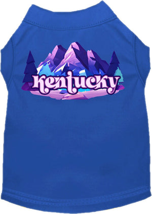 Pet Dog & Cat Screen Printed Shirt, "Kentucky Alpine Pawscape"