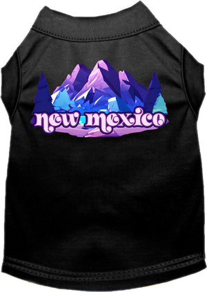 Pet Dog & Cat Screen Printed Shirt, "New Mexico Alpine Pawscape"