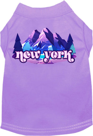Pet Dog & Cat Screen Printed Shirt, "New York Alpine Pawscape"