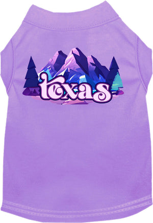 Pet Dog & Cat Screen Printed Shirt, "Texas Alpine Pawscape"