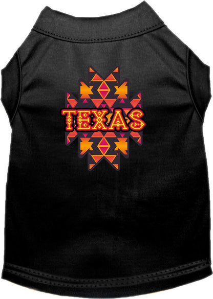 Pet Dog & Cat Screen Printed Shirt for Medium to Large Pets (Sizes 2XL-6XL), "Texas Navajo Tribal"