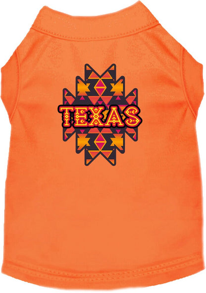 Pet Dog & Cat Screen Printed Shirt for Small to Medium Pets (Sizes XS-XL), "Texas Navajo Tribal"