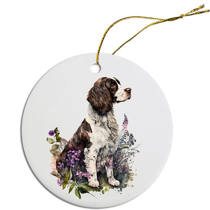 Dog Breed Christmas Ornament, "English Springer Spaniel"