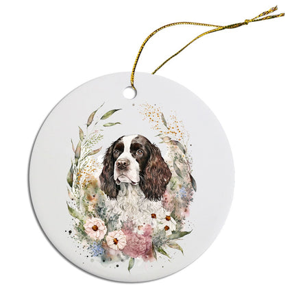 Dog Breed Christmas Ornament, "English Springer Spaniel"