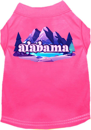 Pet Dog & Cat Screen Printed Shirt, "Alabama Alpine Pawscape"