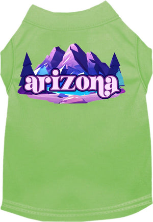 Pet Dog & Cat Screen Printed Shirt, "Arizona Alpine Pawscape"