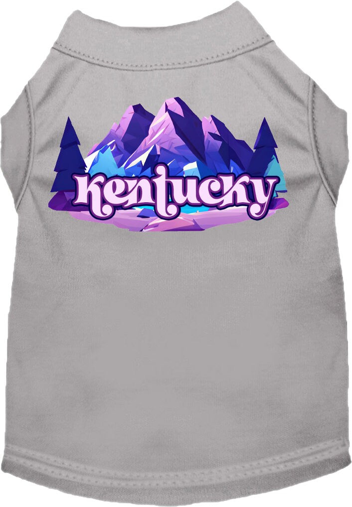 Pet Dog & Cat Screen Printed Shirt, "Kentucky Alpine Pawscape"