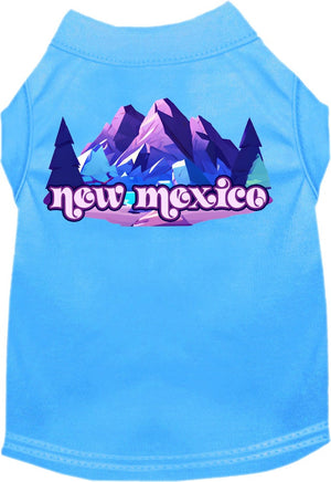 Pet Dog & Cat Screen Printed Shirt, "New Mexico Alpine Pawscape"