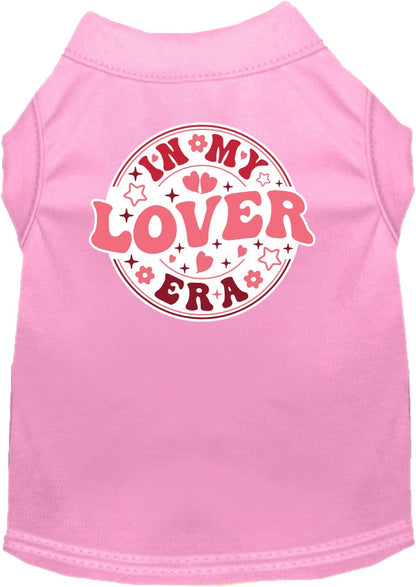 Pet Dog & Cat Screen Printed Shirt for Small to Medium Pets (Sizes XS-XL), "In My Lover Era"