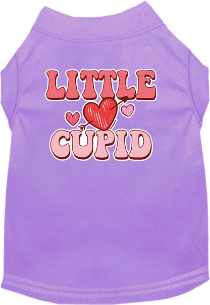 Pet Dog & Cat Screen Printed Shirt for Small to Medium Pets (Sizes XS-XL), "Little Cupid"