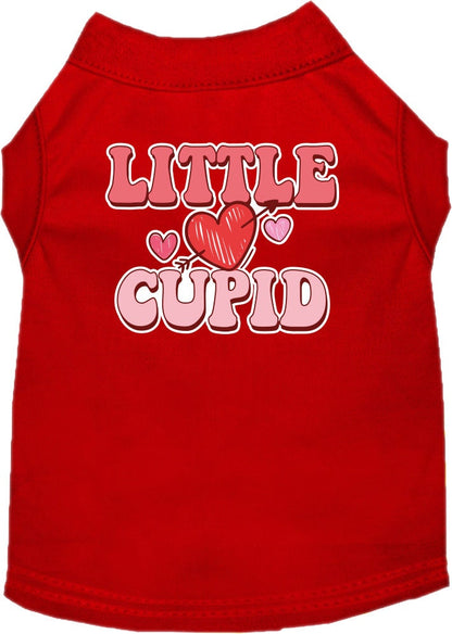 Pet Dog & Cat Screen Printed Shirt for Small to Medium Pets (Sizes XS-XL), "Little Cupid"