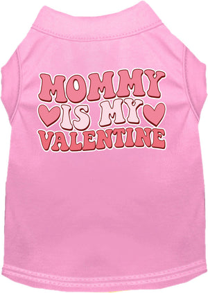 Pet Dog & Cat Screen Printed Shirt for Medium to Large Pets (Sizes 2XL-6XL), "Mommy Is My Valentine"