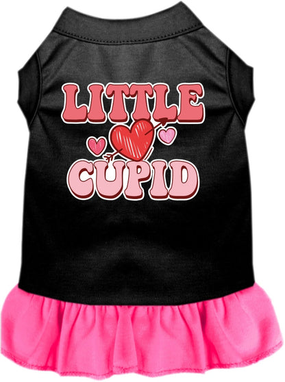 Pet Dog & Cat Screen Printed Dress for Small to Medium Pets (Sizes XS-XL), "Little Cupid"