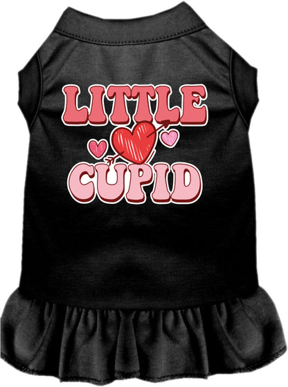 Pet Dog & Cat Screen Printed Dress for Small to Medium Pets (Sizes XS-XL), "Little Cupid"