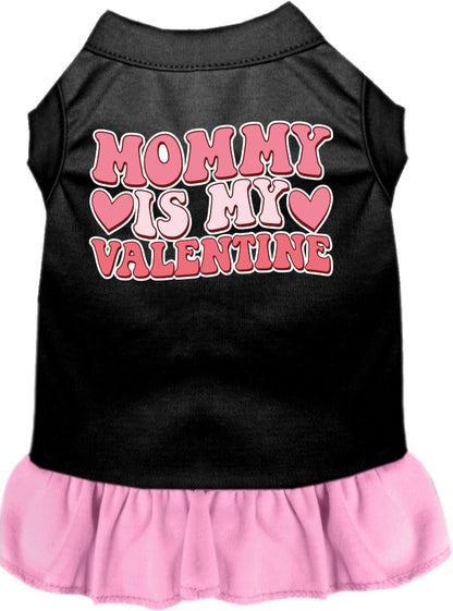 Pet Dog & Cat Screen Printed Dress for Small to Medium Pets (Sizes XS-XL), "Mommy Is My Valentine"